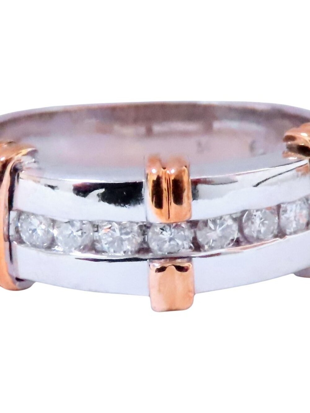 .40ct Natural Diamonds TriBar Shoulder Band 14kt 12638*